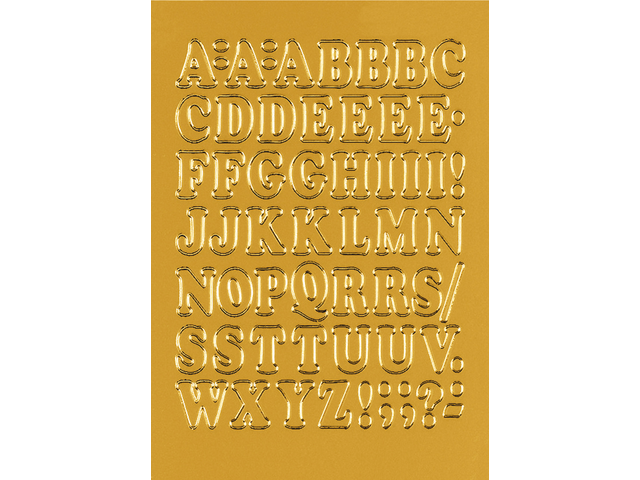 ETIKET HERMA 4183 12MM LETTERS A-Z GOUDFOLIE 50ST