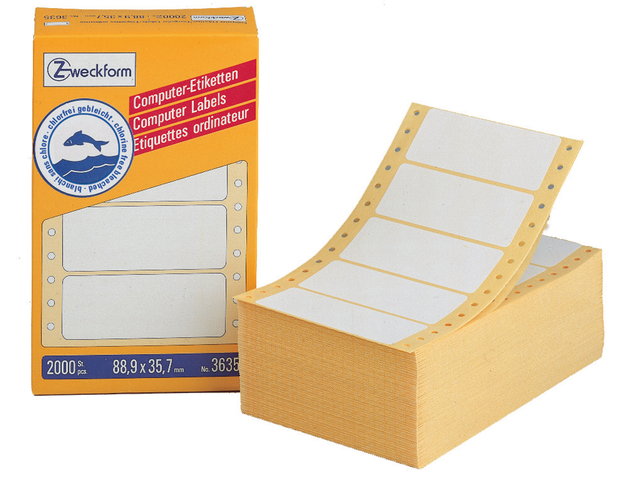 3615 etiket avery zweck 3615 88.9x35.7mm 1baans 4000st