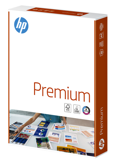 Kopieerpapier HP Premium A4 90gr wit 500vel Kopieerpapier HP Premium A4 90gr wit 500vel