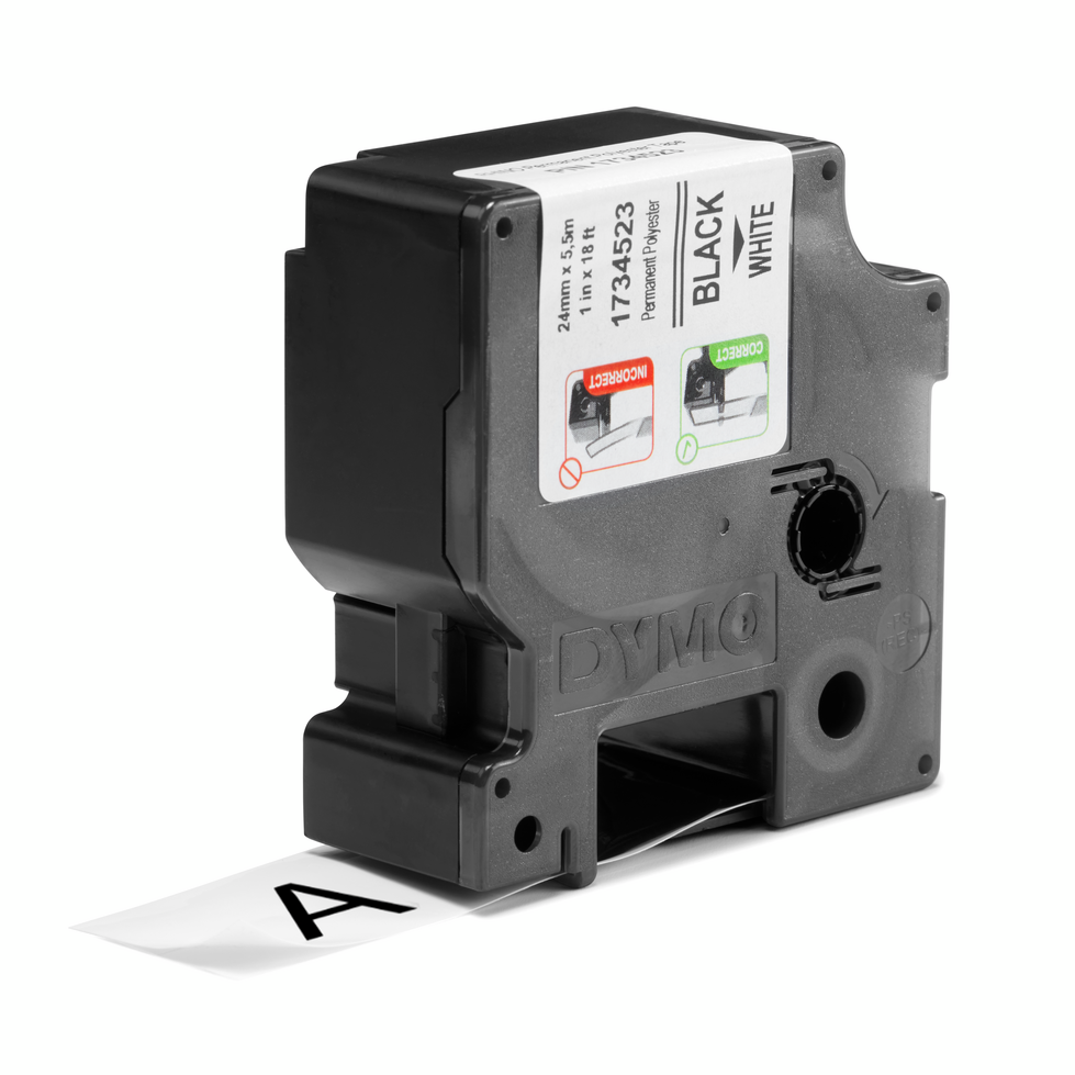 Dymo 1734523 RHINO permanent polyester 24mm cassette Dymo 1734523 RHINO permanent polyester 24mm cassette