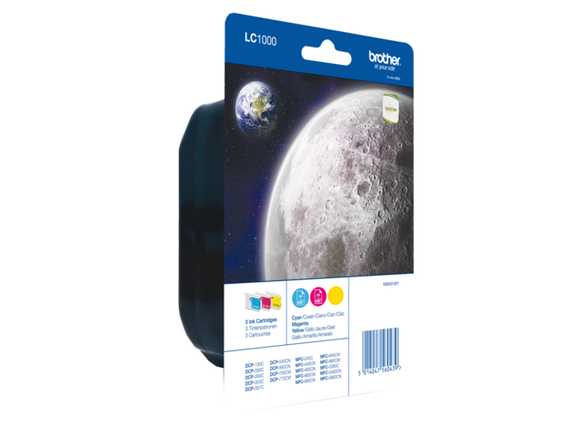 LC1000RBWBP inkcartridge brother lc-1000 3 kleuren