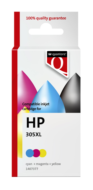Inktcartridge Quantore alternatief tbv HP 305XL kleur Inktcartridge Quantore alternatief tbv HP 305XL kleur