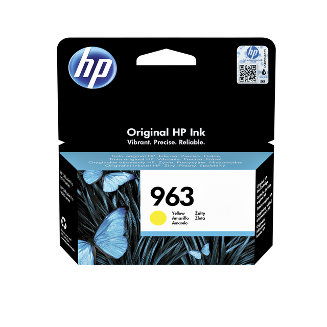 Inktcartridge HP 3JA25AE 963 geel Inktcartridge HP 3JA25AE 963 geel