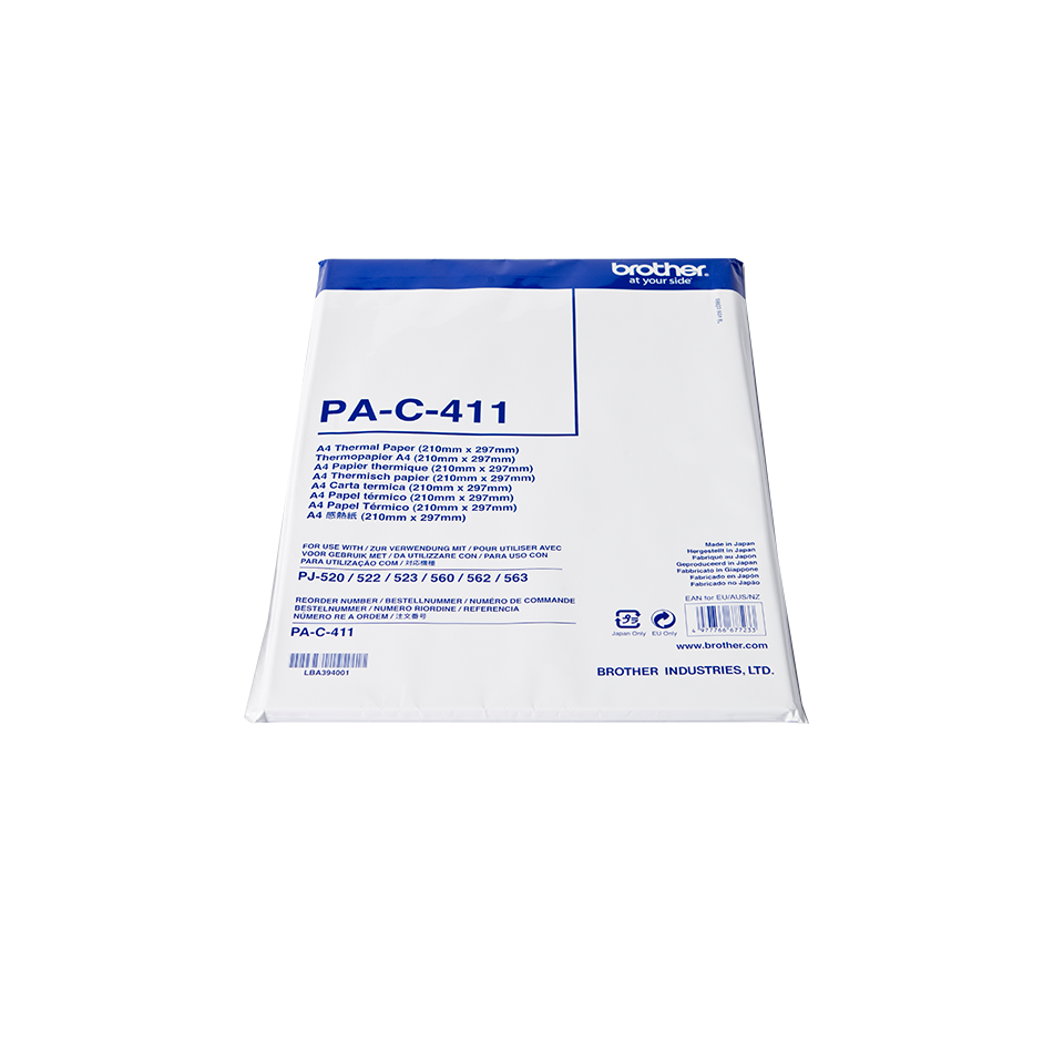 PA-C-411 A4 vellen thermisch papier voor PocketJet printers