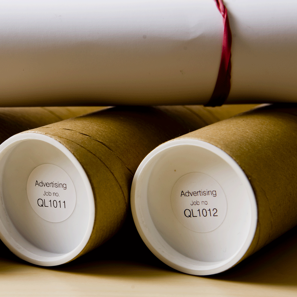 DK-11218 24 mm Ø rond etiket - wit DK-11218 24 mm Ø rond etiket - wit