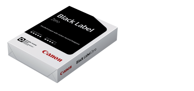 Kopieerpapier Canon Black Label Zero A4 75gr wit 500 vel Kopieerpapier Canon Black Label Zero A4 75gr wit 500 vel