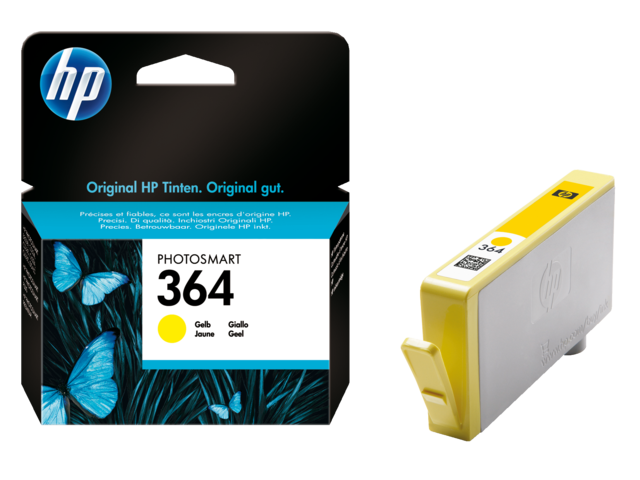 1417918 inkcartridge hp 364 cb320ee geel