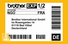 DK-11241 Groot logistiek verzendlabel - 102mm x 152mm DK-11241 Groot logistiek verzendlabel - 102mm x 152mm
