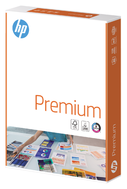 Kopieerpapier HP Premium A4 80gr wit 250 vel Kopieerpapier HP Premium A4 80gr wit 250 vel