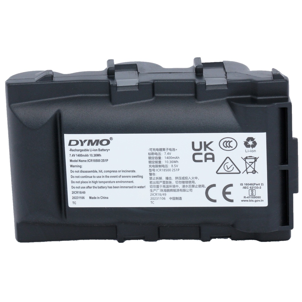 Dymo Batterij voor de Rhino 6000+ (vervangingsartikel) Dymo Batterij voor de Rhino 6000+ (vervangingsartikel)