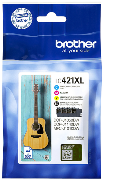 LC421XLVAL inkcartridge brother lc-421xl zwart 3 kleuren