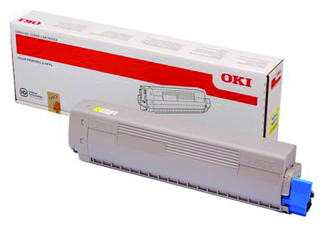 45862837 tonercartridge oki 45862837 7.3k geel