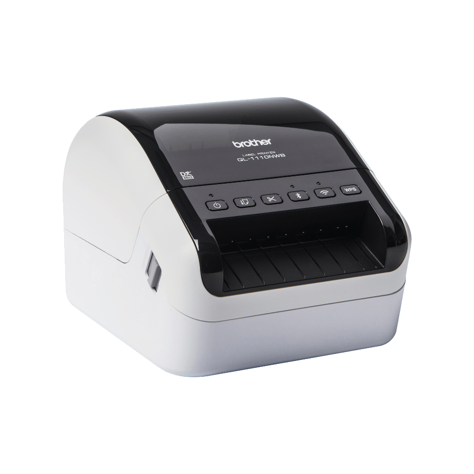 Brother QL-1110NWB brede labelprinter met USB, LAN, WLAN en Bluetooth aansluiting