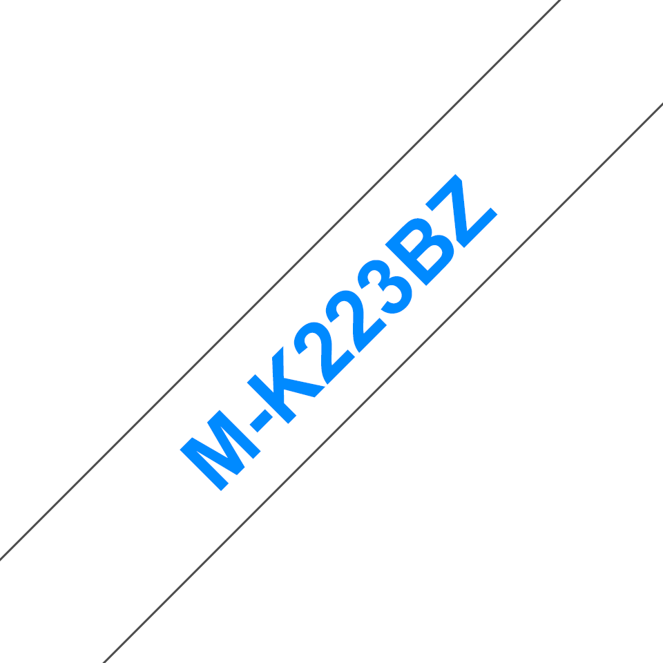 M-K223BZ - 9mm blauw op wit (8 m) M-K223BZ - 9mm blauw op wit (8 m)