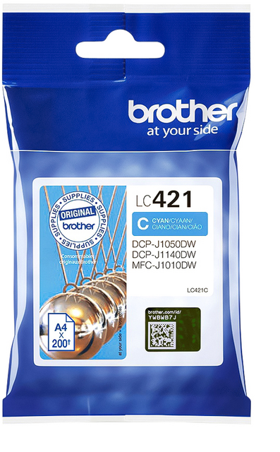 LC421C inkcartridge brother lc-421 blauw