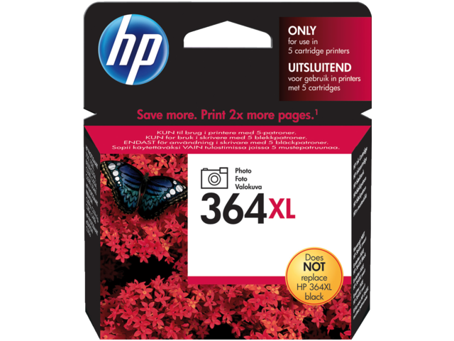 1417945 inkcartridge hp 364xl cb322ee hc foto zwart