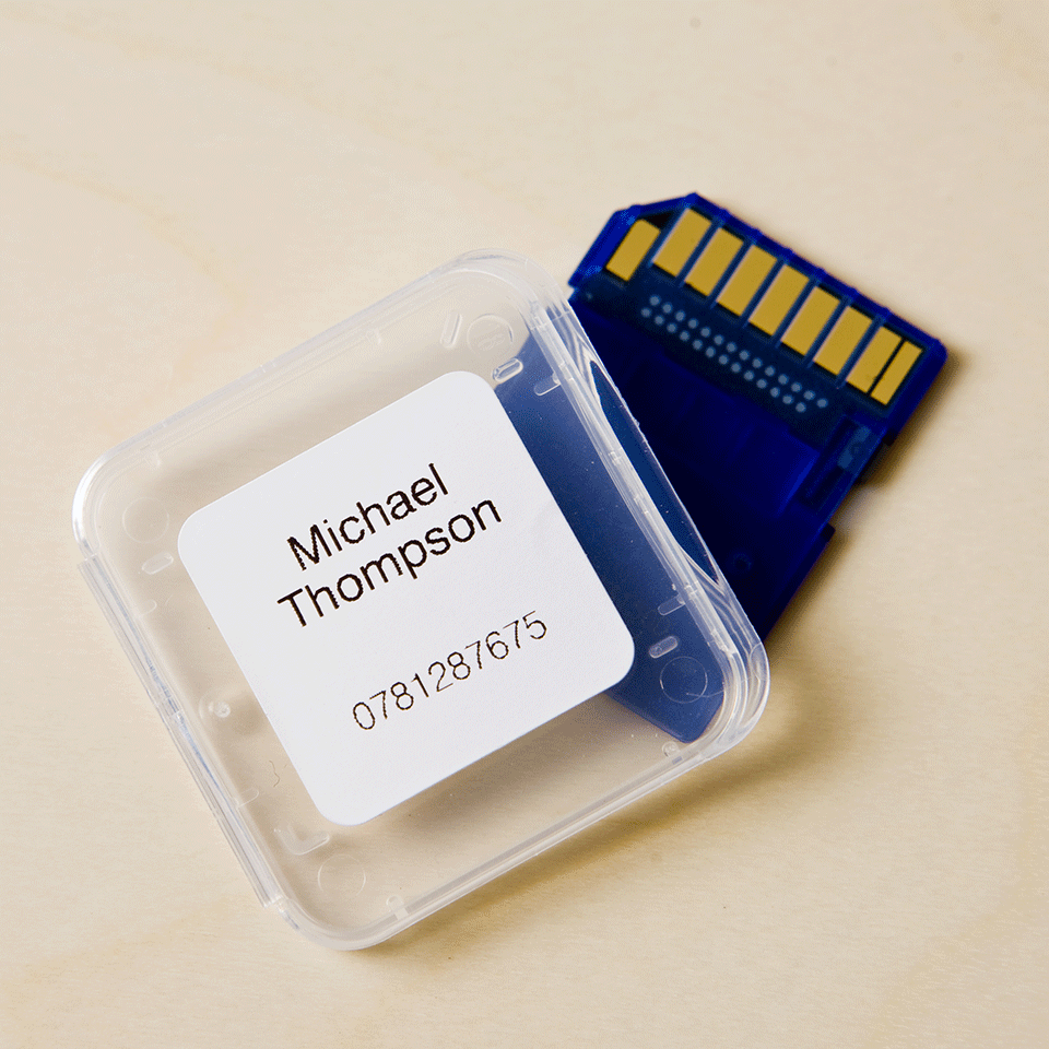 DK-11221 Vierkant label 23 mm x 23 mm - wit DK-11221 Vierkant label 23 mm x 23 mm - wit