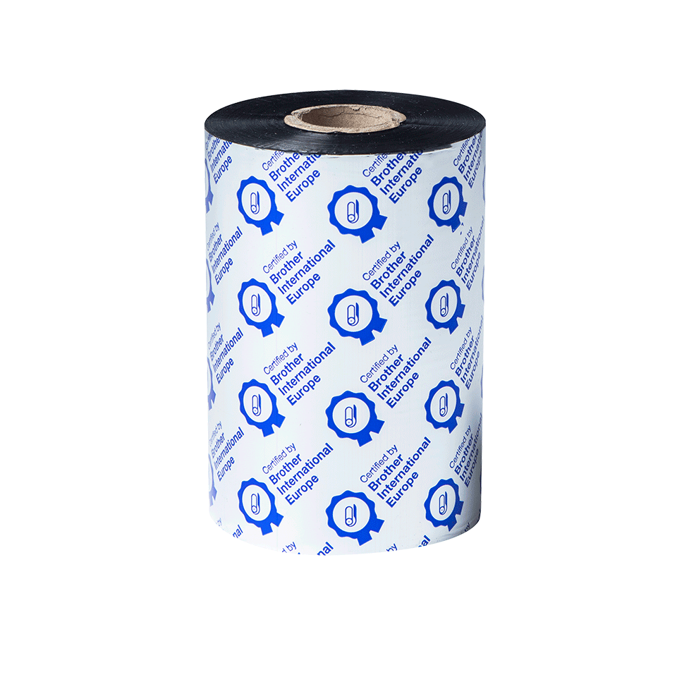 BRS-1D450-110 Thermo-transferrol met standaard hars 110 mm - zwart (450 m)