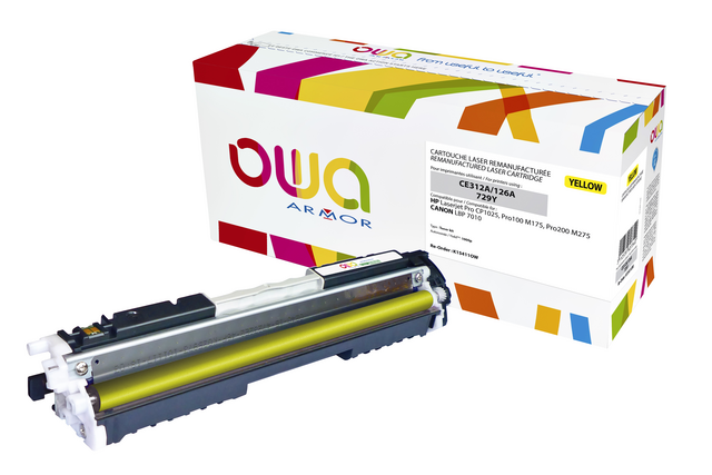 Tonercartridge OWA alternatief tbv HP CE312A geel Tonercartridge OWA alternatief tbv HP CE312A geel