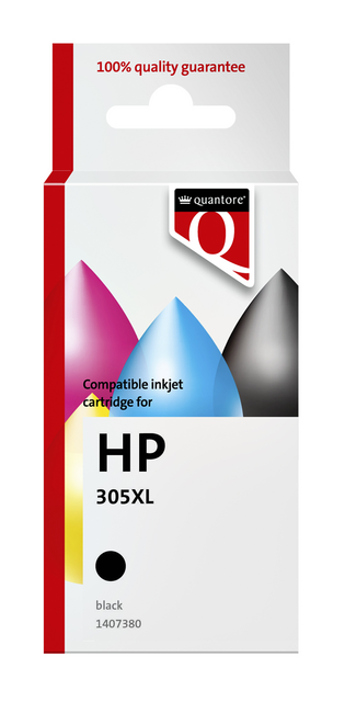 Inktcartridge Quantore alternatief tbv HP 305XL zwart Inktcartridge Quantore alternatief tbv HP 305XL zwart