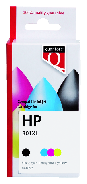 K20416PR inkcartridge quantore hp 301xl ch564ee hc kleur