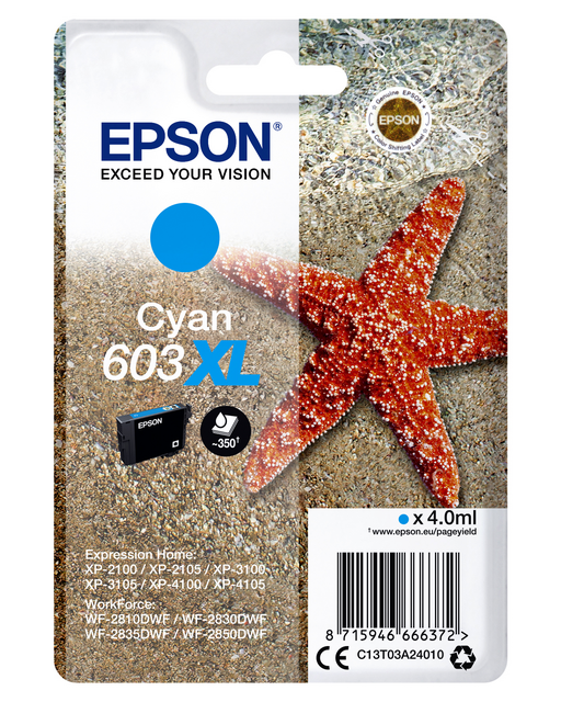 3517754 inkcartridge epson 603xl t03a2 blauw