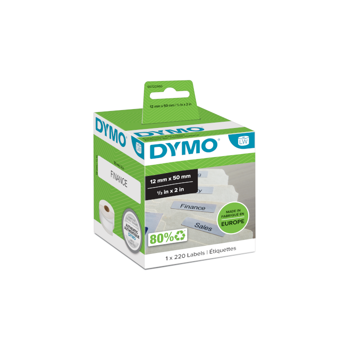 Dymo S0722450 hangmap etiketten