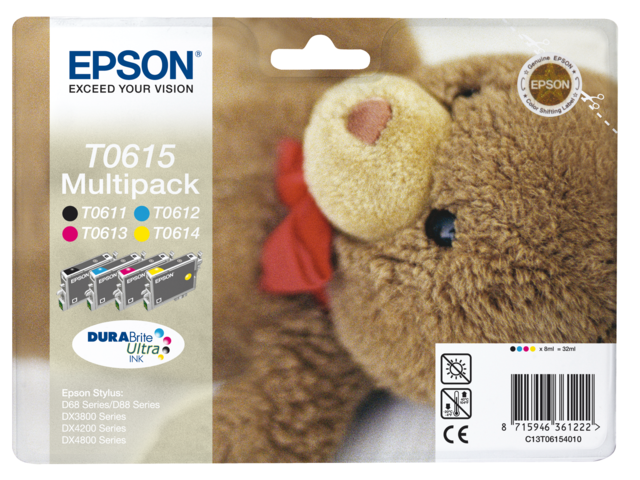 1354378 inkcartridge epson t061540 zwart 3 kleuren